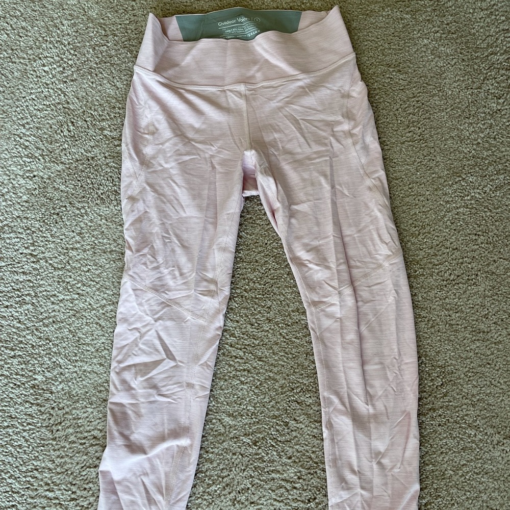 Outdoor voices pink leggings